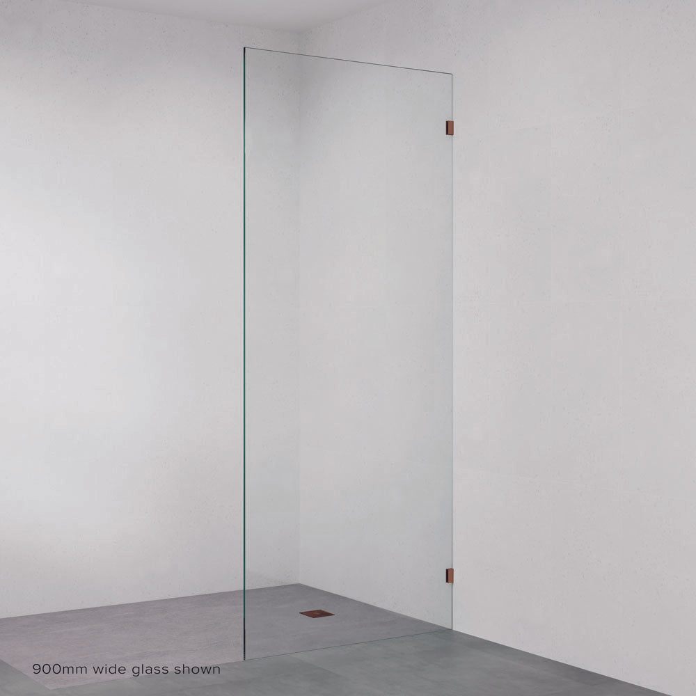 Rectangular Shower Panel - Brushed Copper