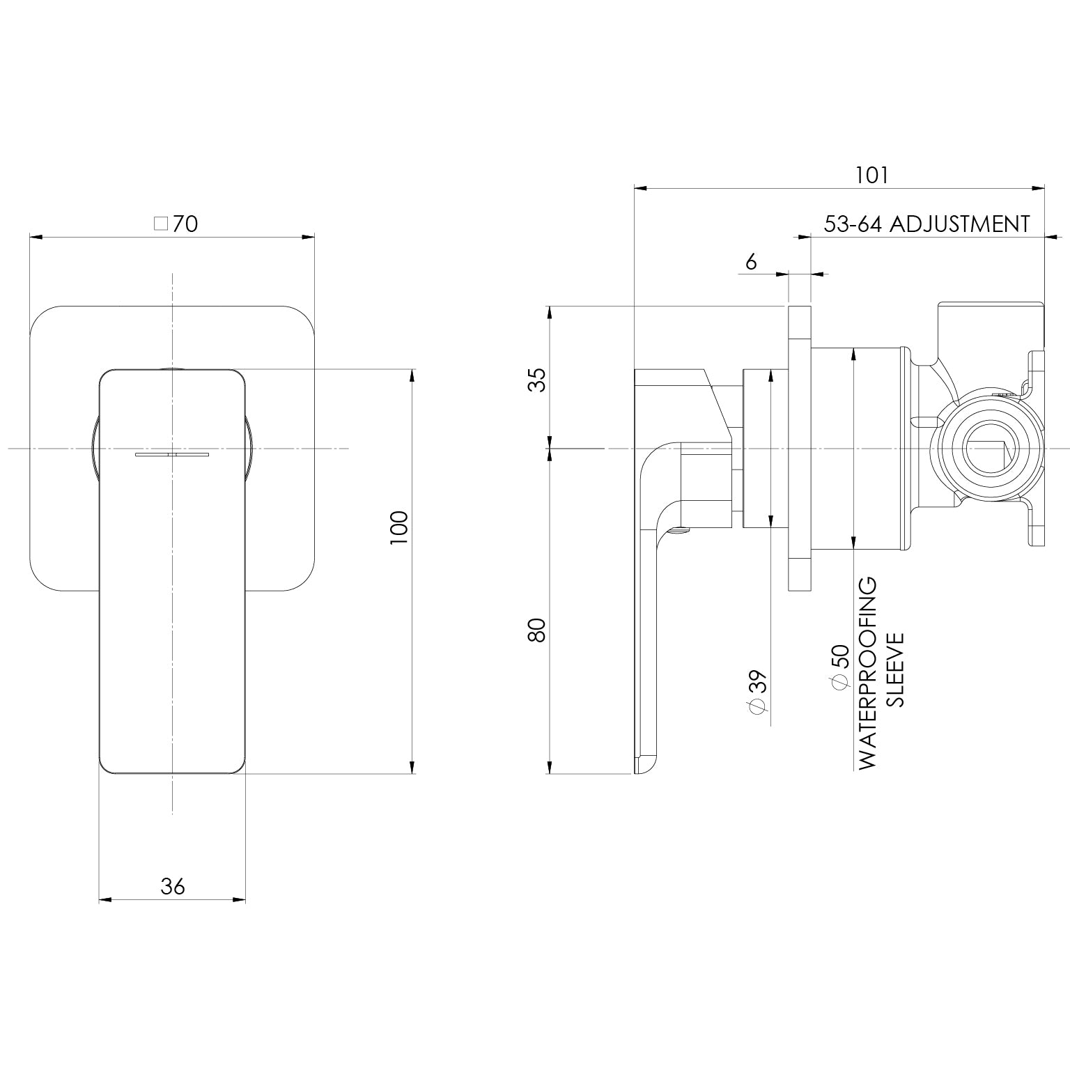 Phoenix Gloss MKII SwitchMix Shower / Wall Mixer (Complete Kit) – Lead Free