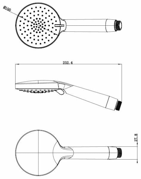 Flexispray Havana Handset 3 Function