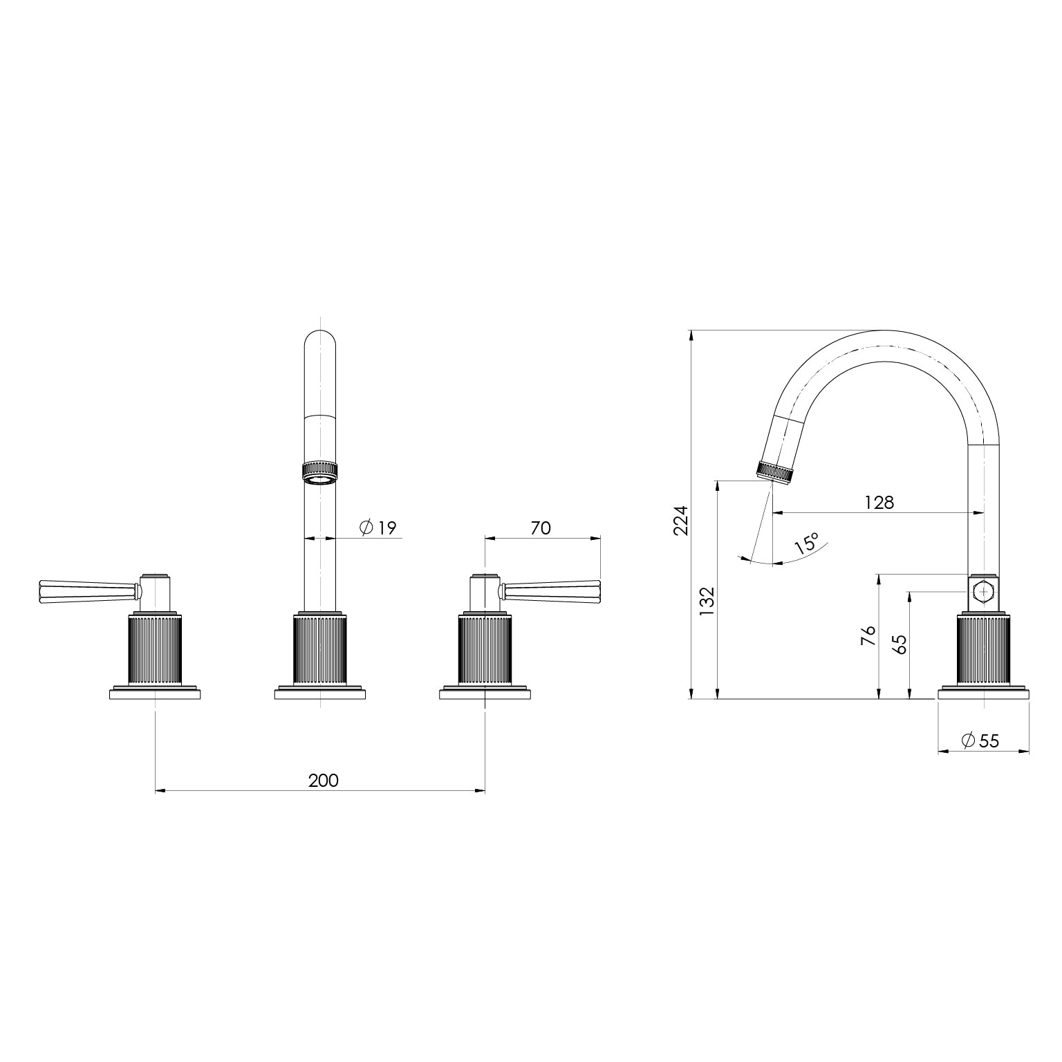 Phoenix Wiltern Basin Set – Lead Free
