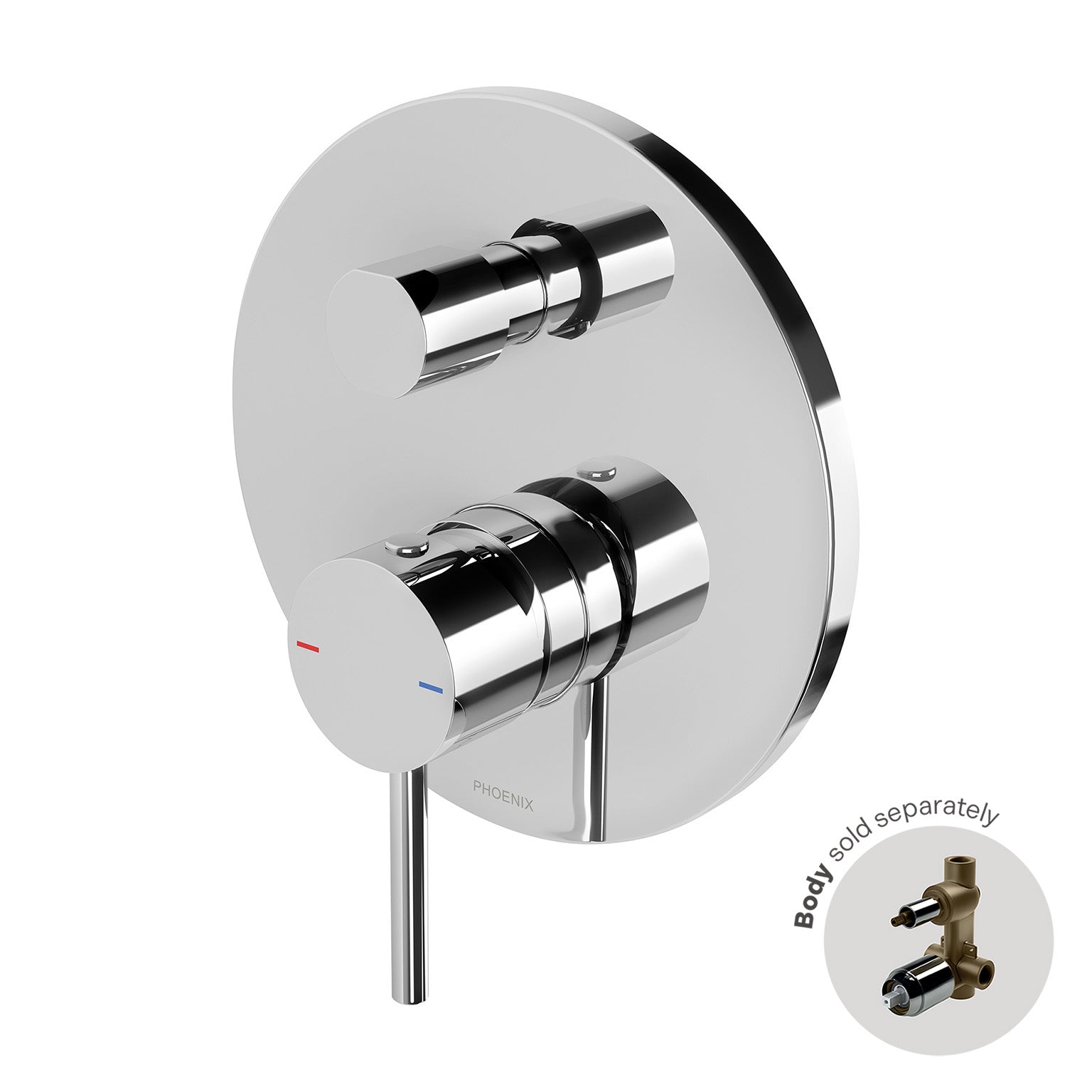 Phoenix Pina Shower / Bath Diverter Mixer (Trim Kit Only)