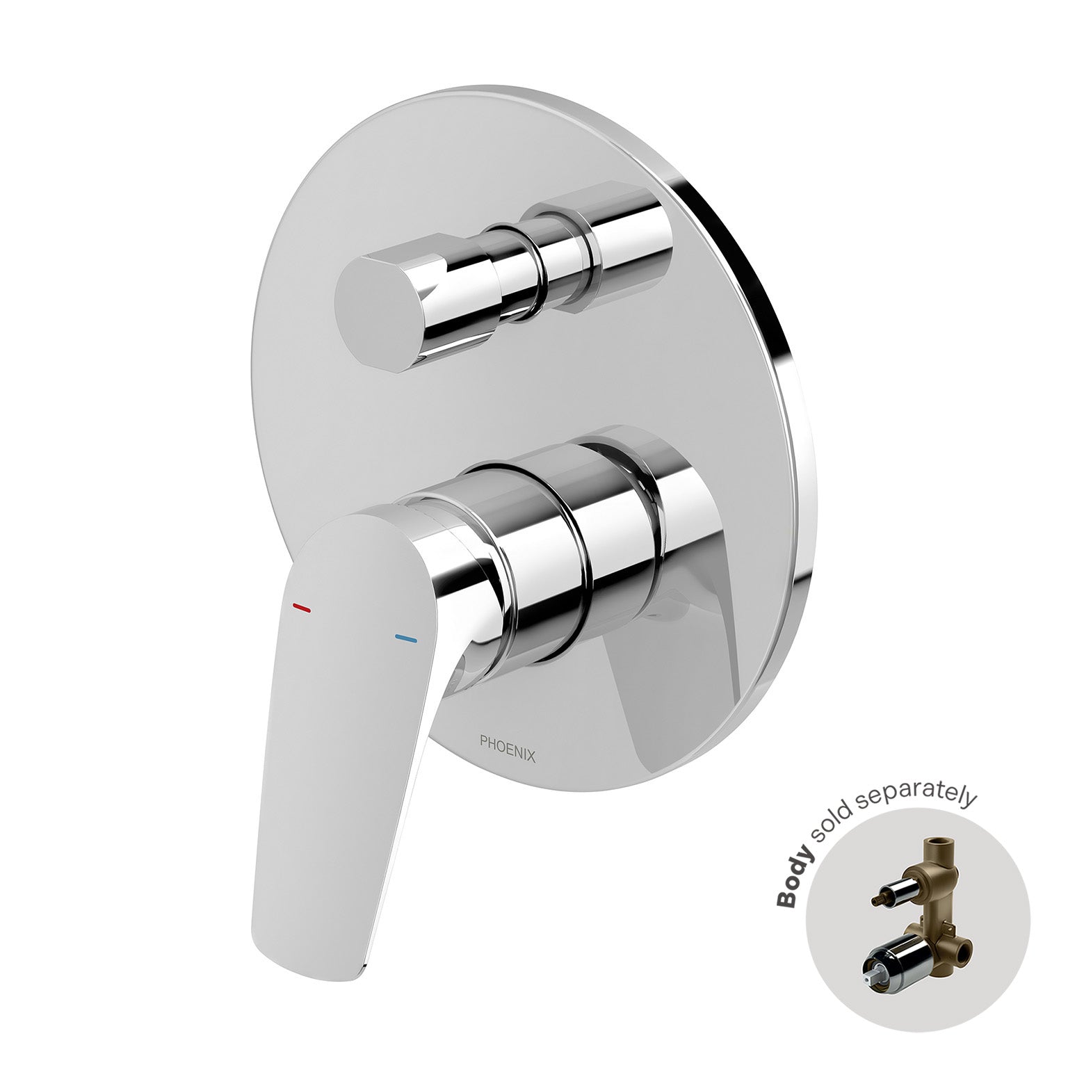 Phoenix Ivy MKII Shower / Bath Diverter Mixer (Trim Kit Only)