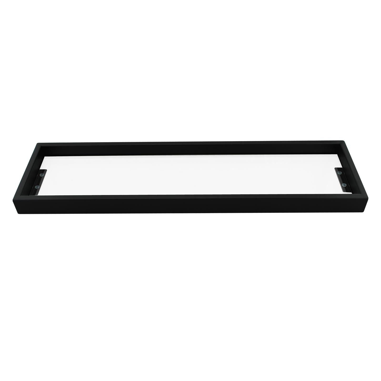 IVANO Series Black Glass Shelf 600mm