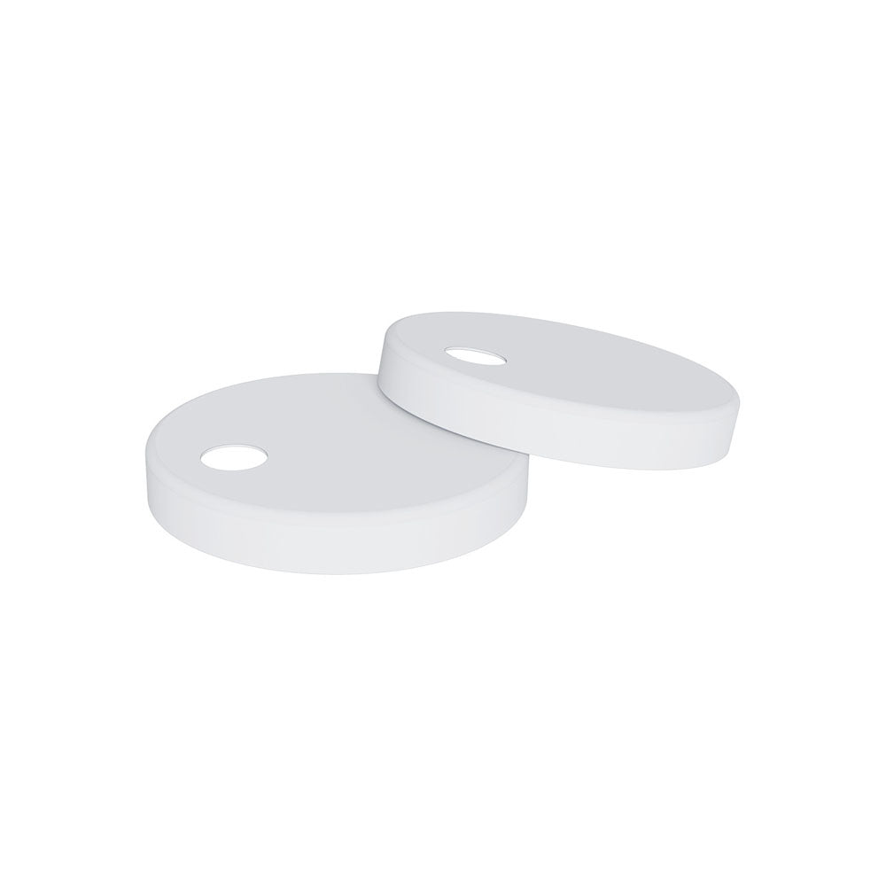 Matte White Seat Hinge Covers for Standard Seats