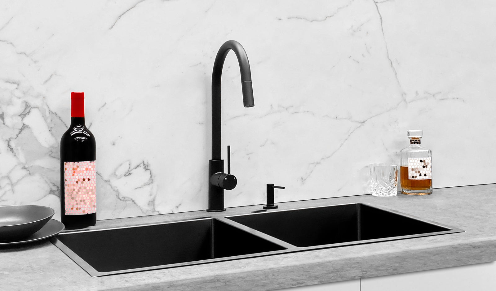 Meir Kitchen Sink Double Bowl 860 x 440