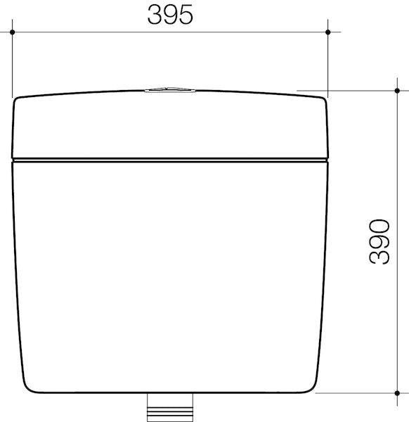 Caroma BETA 4.5/3L CISTERN & SEAT