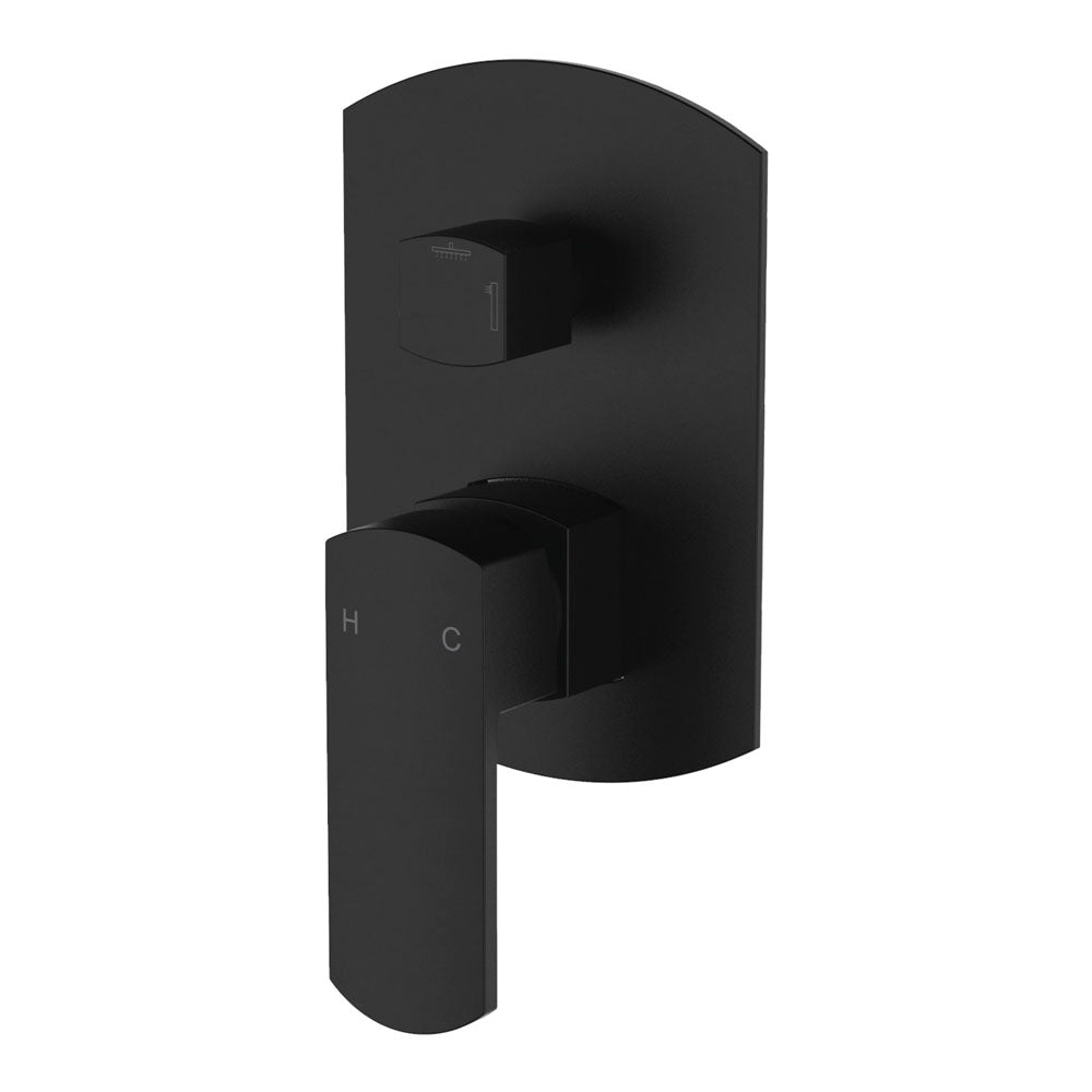 Koko Wall Diverter Mixer - Matte Black