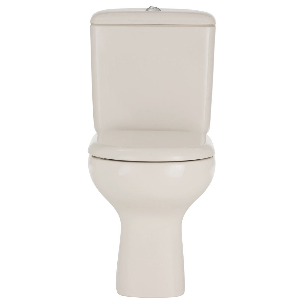 Fienza RAK Liwa Ivory Close-Coupled Toilet Suite, Ivory with S-Trap 140