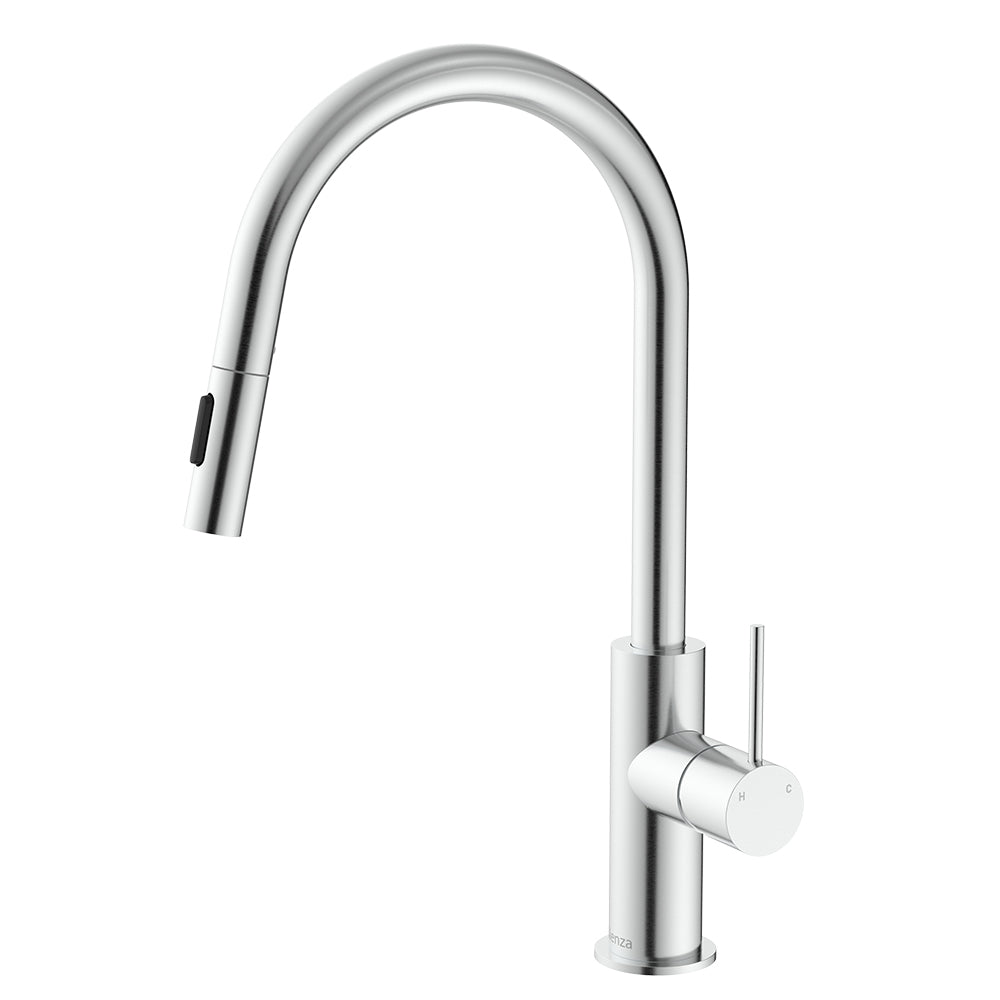 Kaya Outdoor Living Pull-Out Sink Mixer, Brushed Stainless Steel