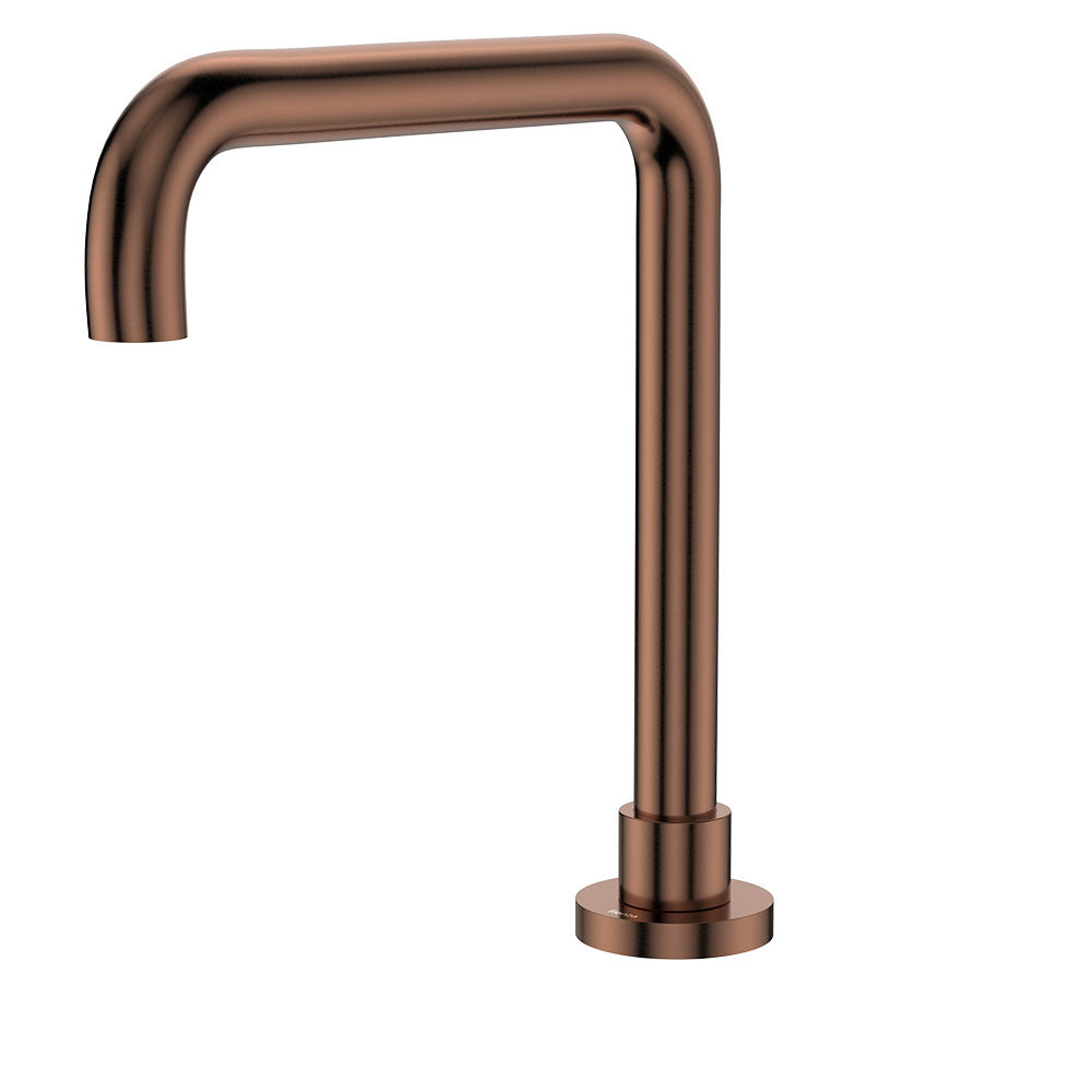 Fienza Kaya Squareline Hob Outlet - Brushed Copper