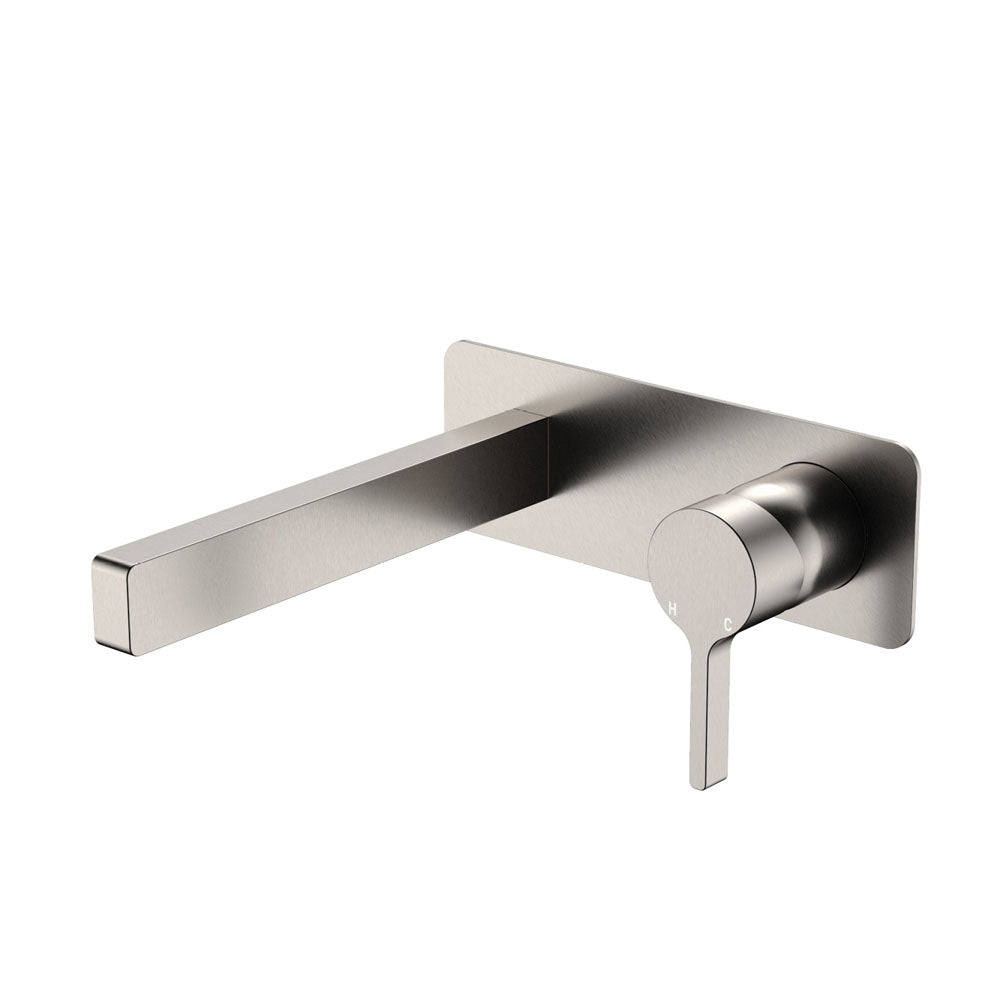Sansa Wall Basin Mixer Set - Brushed Nickel