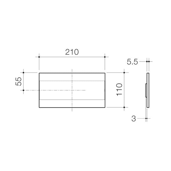 Caroma Invisi Series II® Blank Access Panel