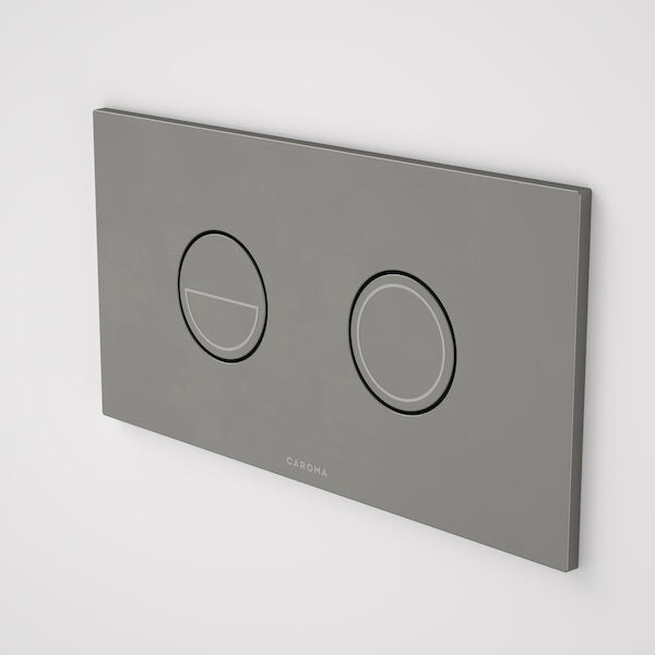 Caroma Invisi Series II® Round Dual Flush Plate & Buttons (Metal)
