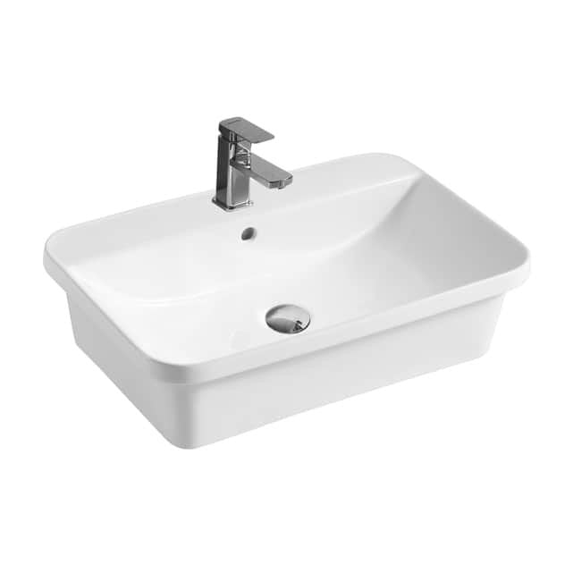 VENICE 500 Half Insert Basin WB 6040S - Blue Bathware