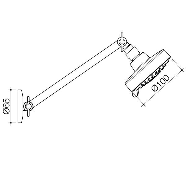 Flexispray Bermuda Hi-Rise Shower 3 Function