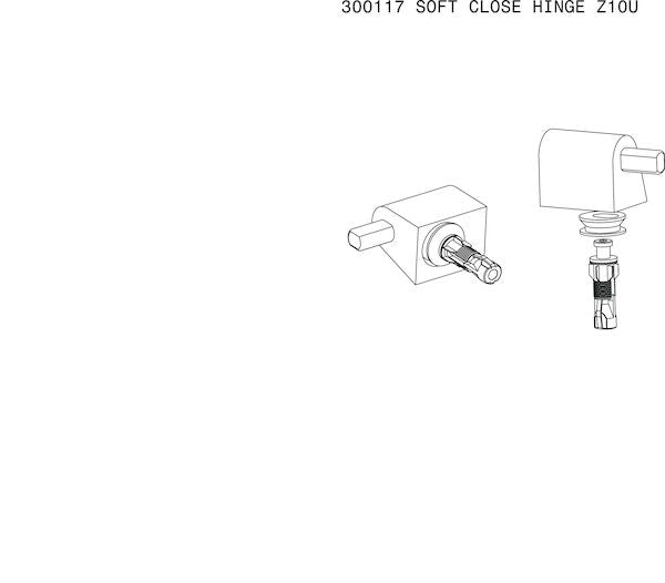 Caroma Hinge Pack - soft close