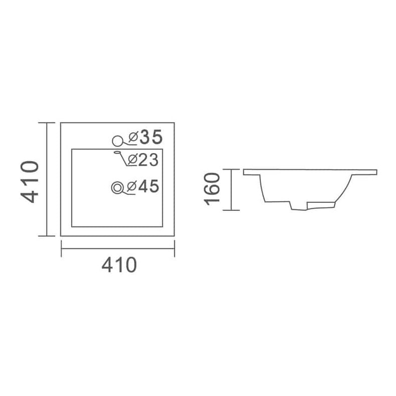 LOIS Insert Basin WB 4583 - Blue Bathware