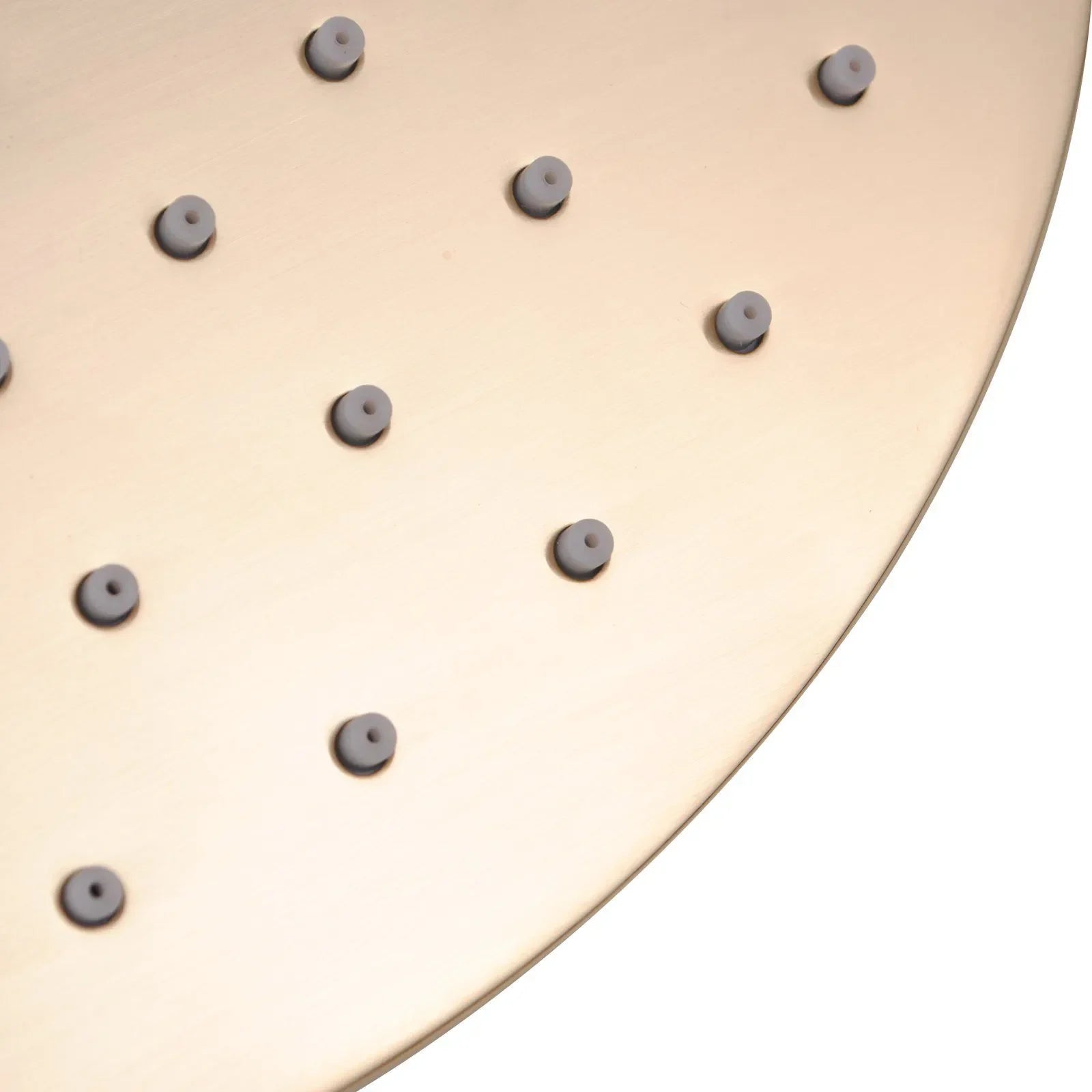 Norico Pentro 250mm Brushed Gold Solid Brass Round Rainfall Shower Head