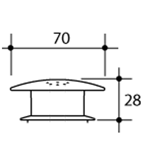Caroma Round Care Button (GermGard®)