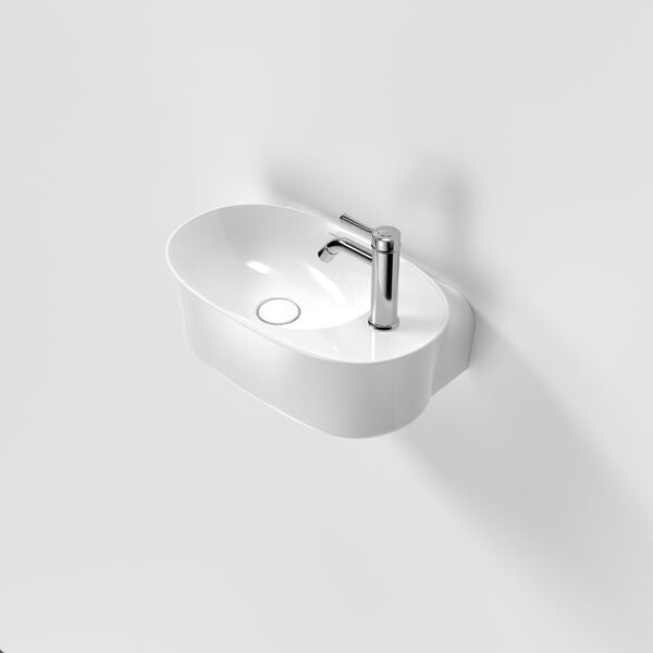 Caroma Riviere Hand Wall Basin - 1 Tap Hole