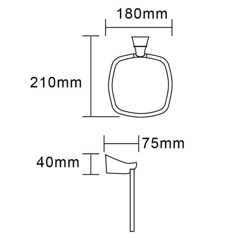 EXON Towel Ring - Blue Bathware