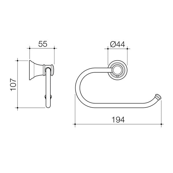 Caroma Riviere Toilet Roll Holder