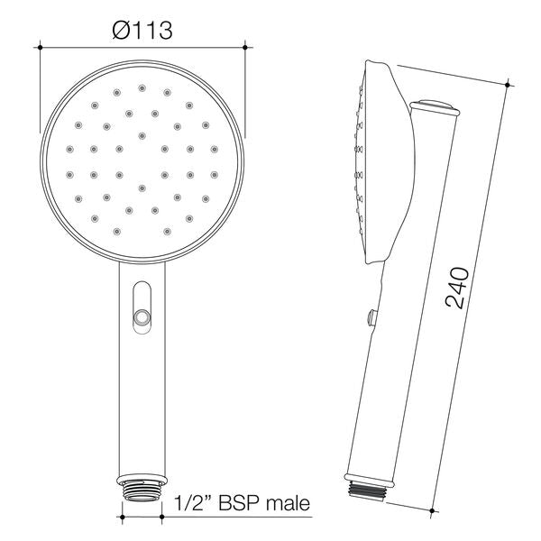 Caroma Riviere Handset