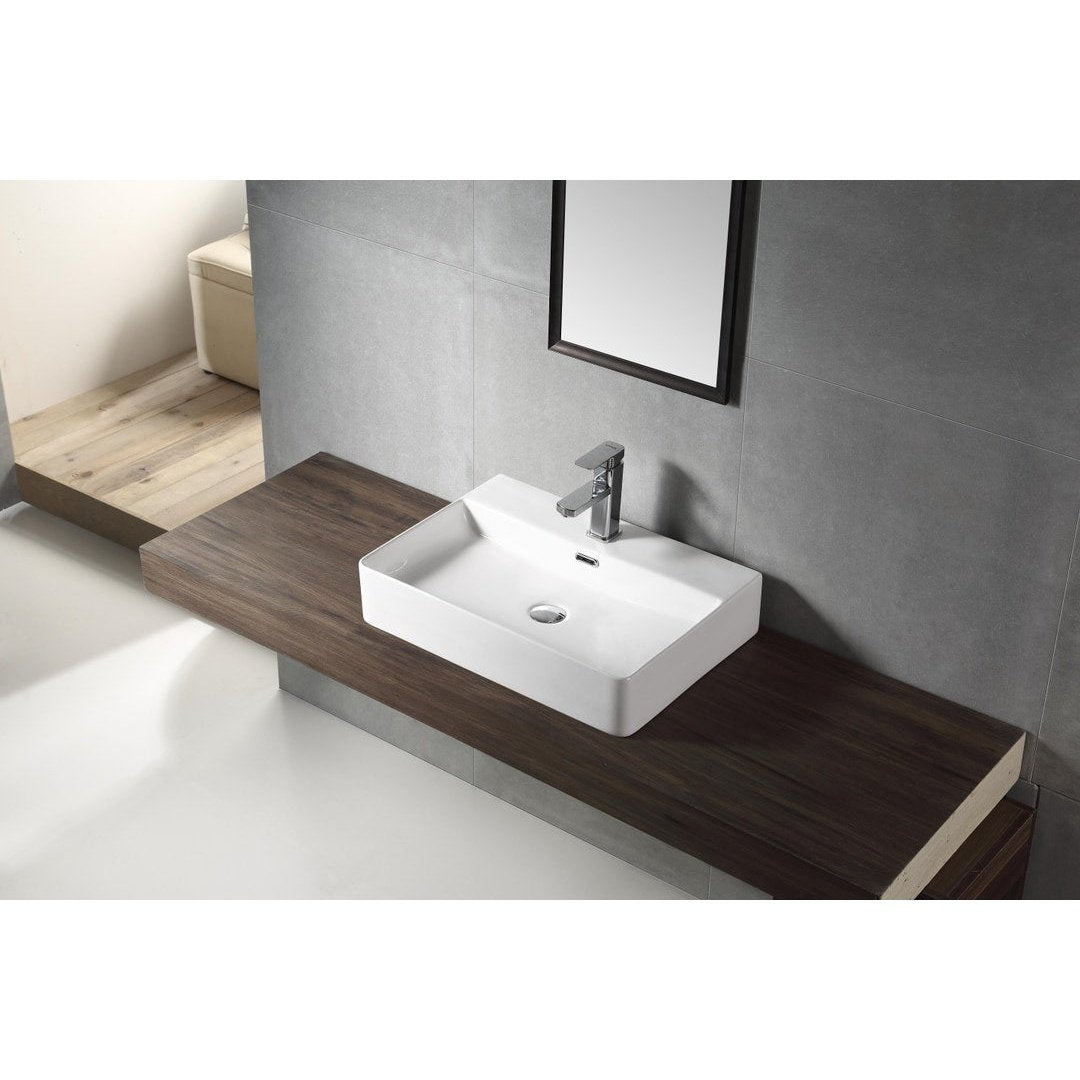 BRAVO 600 Above Counter Basin WB 6042 - Blue Bathware