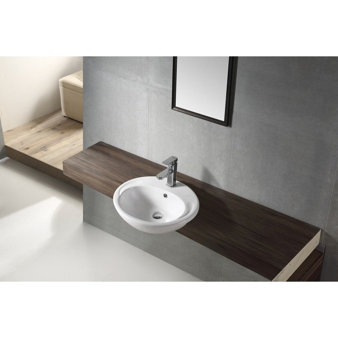 COMO Semi-Recess Basin WB 5043 - Blue Bathware