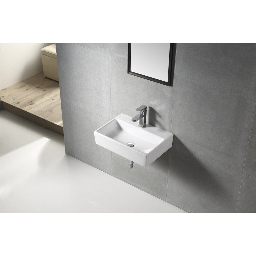ACQUA Wall Hung Basin WB 5136W - Blue Bathware