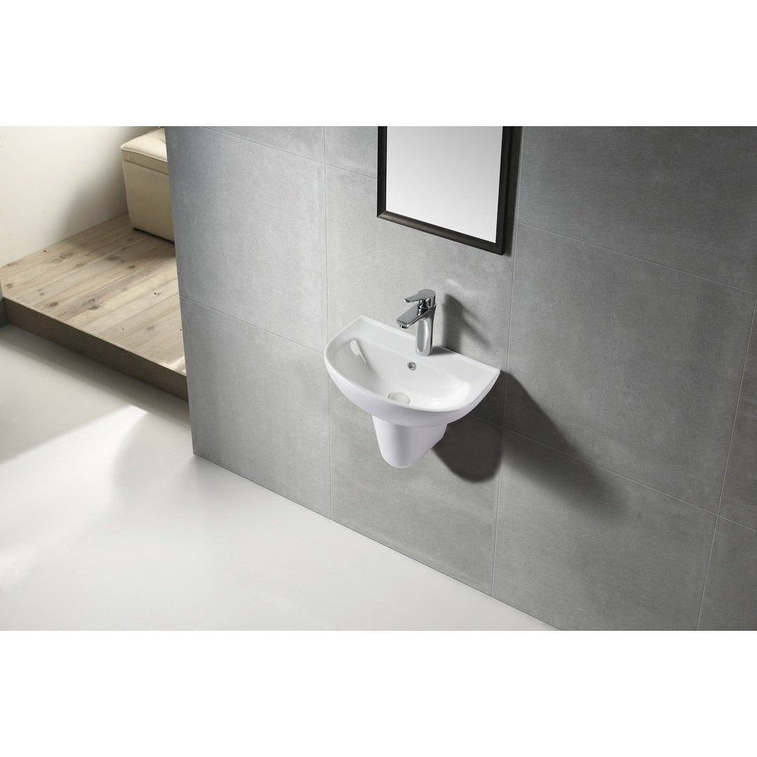 VOLA Wall Hung Basin and Shroud WB 5446W + Shroud - Blue Bathware
