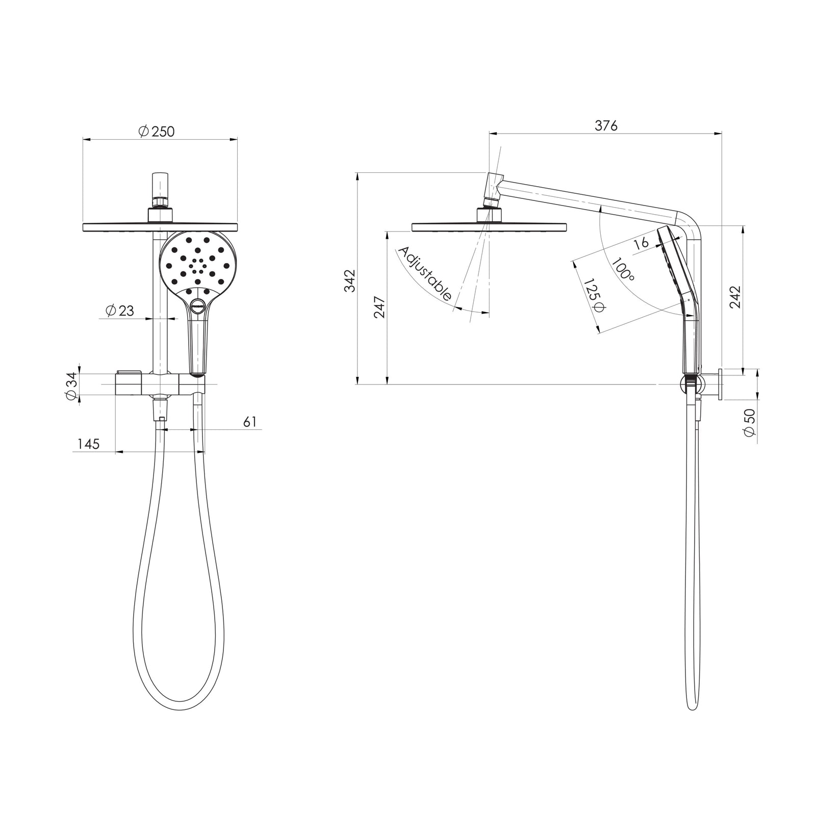 Phoenix Ormond Compact Twin Shower
