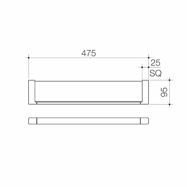 Dorf Epic Glass Shelf