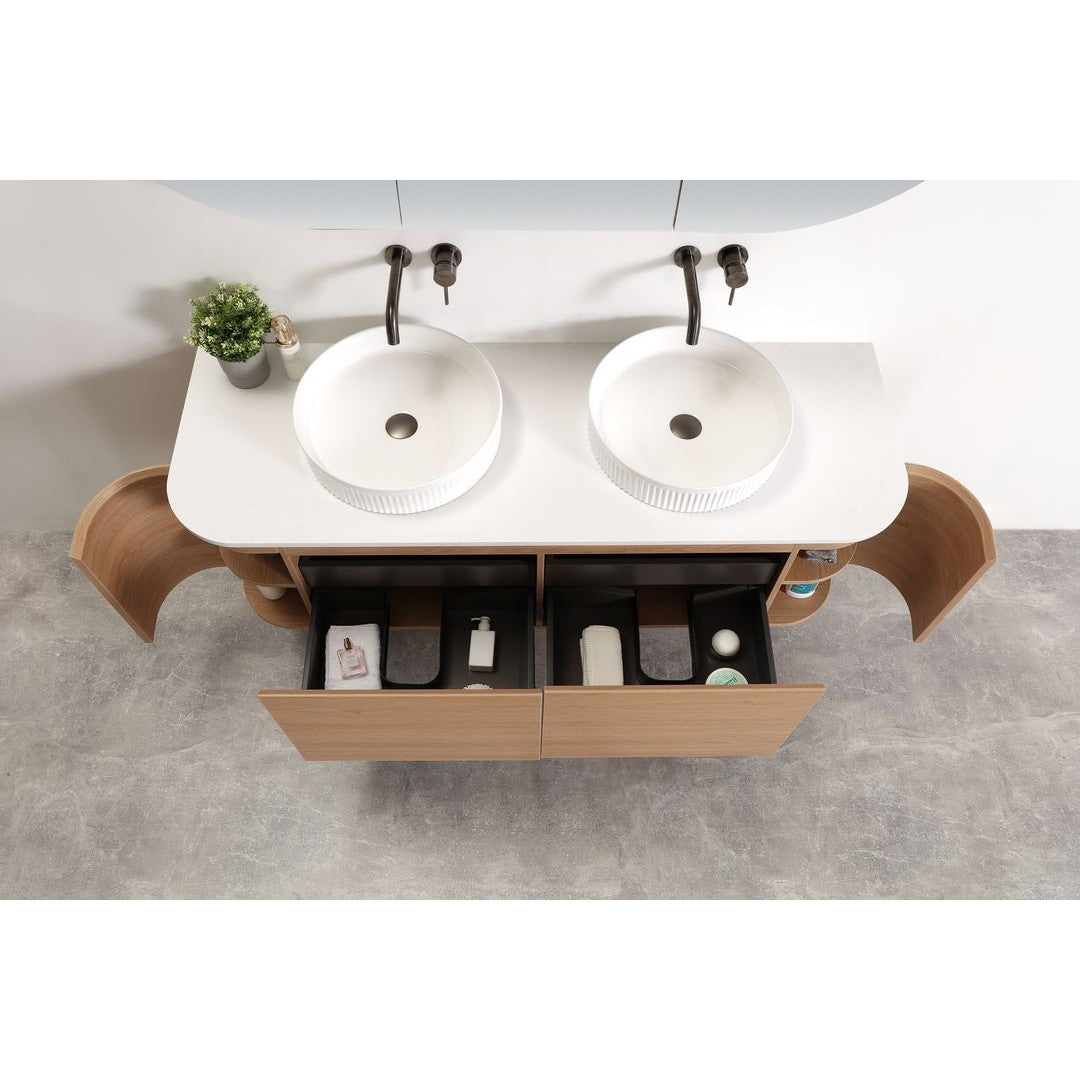 MILAN Wall Hung Vanity - Blue Bathware
