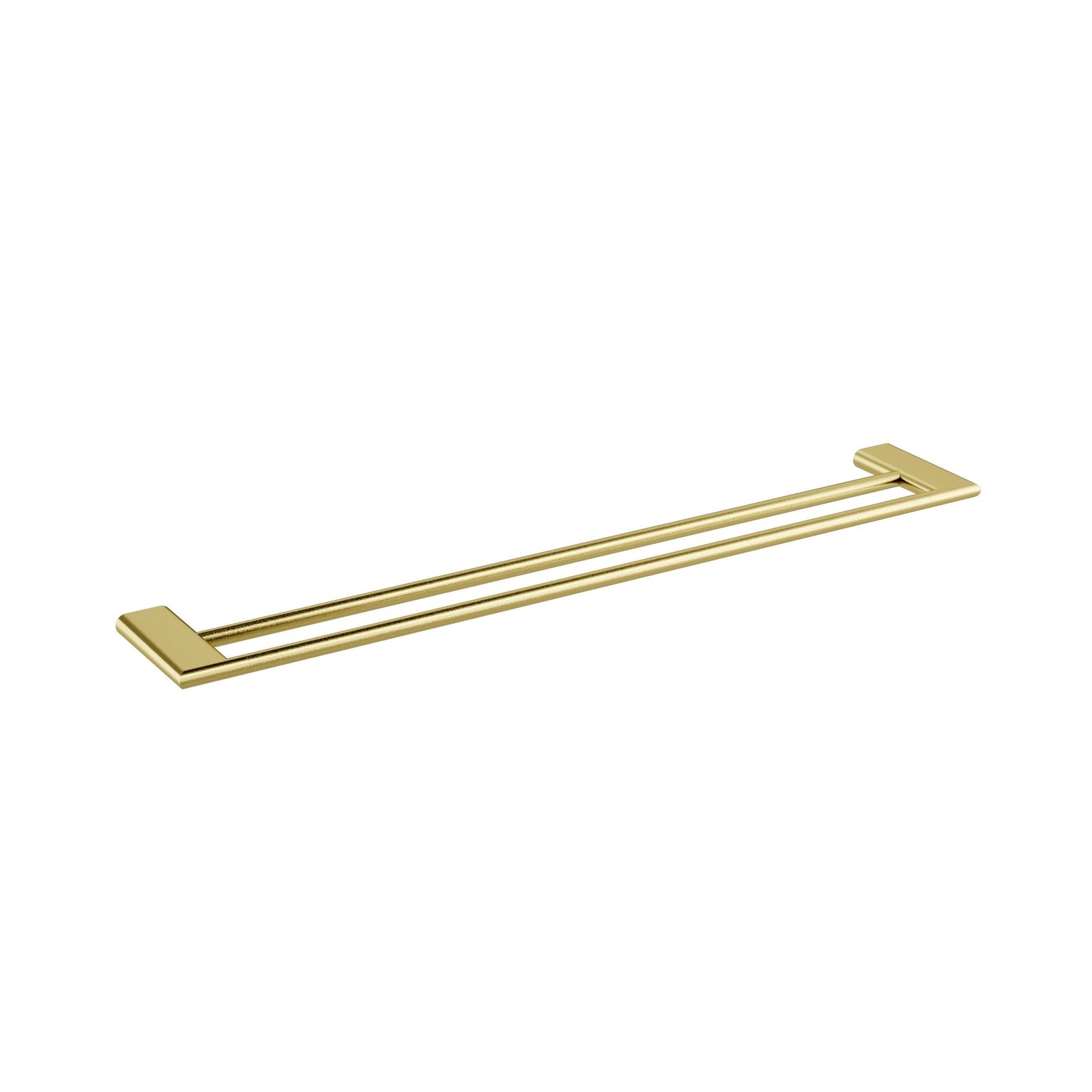 KENZO 750mm Double Towel Rail - Brushed Brass