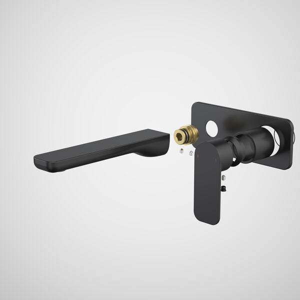 Caroma Luna® II EasySwitch Wall Basin/Bath Mixer 180mm - Trim Kit (In Wall Body not included)