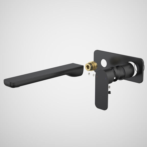 Caroma Luna® II EasySwitch Wall Basin/Bath Mixer 220mm - Trim Kit (In Wall Body not included)