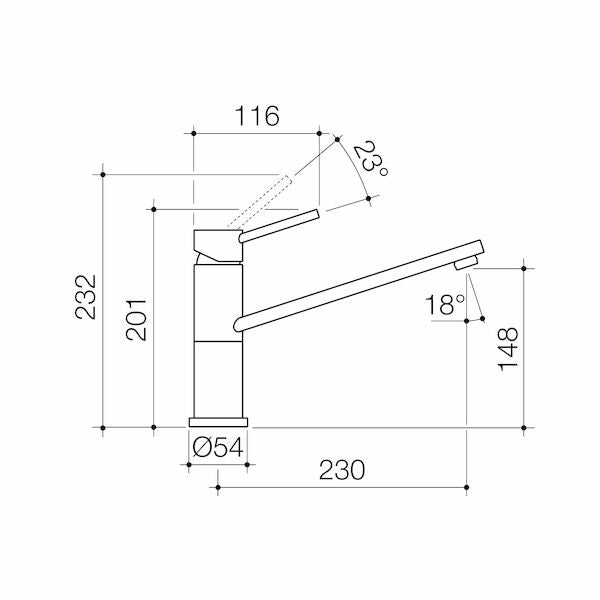 Dorf Villa Sink Mixer - Lead Free