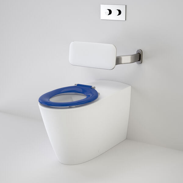 Caroma Care 800® Cleanflush® Invisi Series II® Wall Faced Suite with Backrest and Single Flap Seat (with GermGard® Protection)