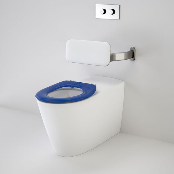Caroma Care 800® Cleanflush® Invisi Series II® Wall Faced Suite with Backrest and Single Flap Seat (with GermGard®)