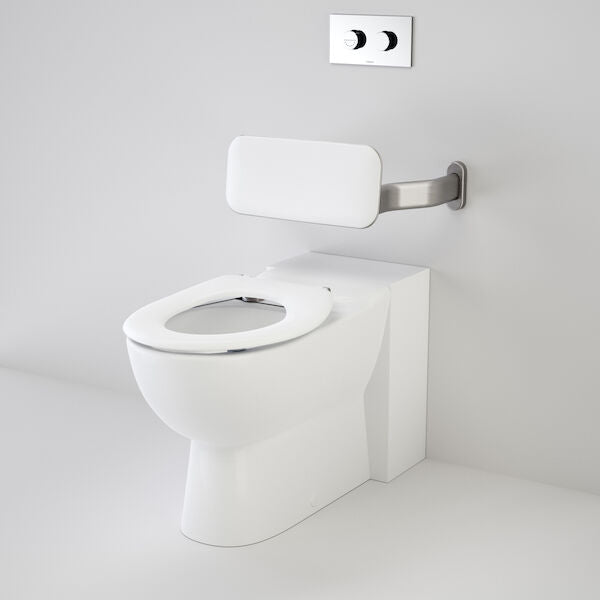 Caroma Leda Care Invisi Series II® Wall Faced Suite with Backrest and Single Flap Seat