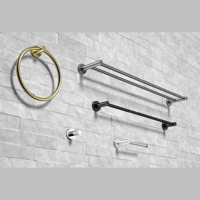 JESS 750mm Double Towel Rail - Blue Bathware