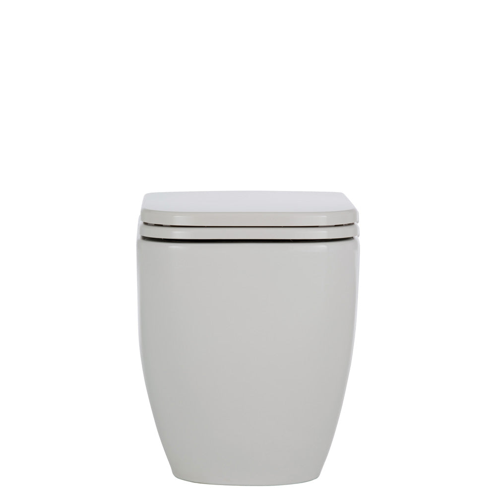 Fienza RAK Caroline Wall-Faced Toilet Suite, Gloss White