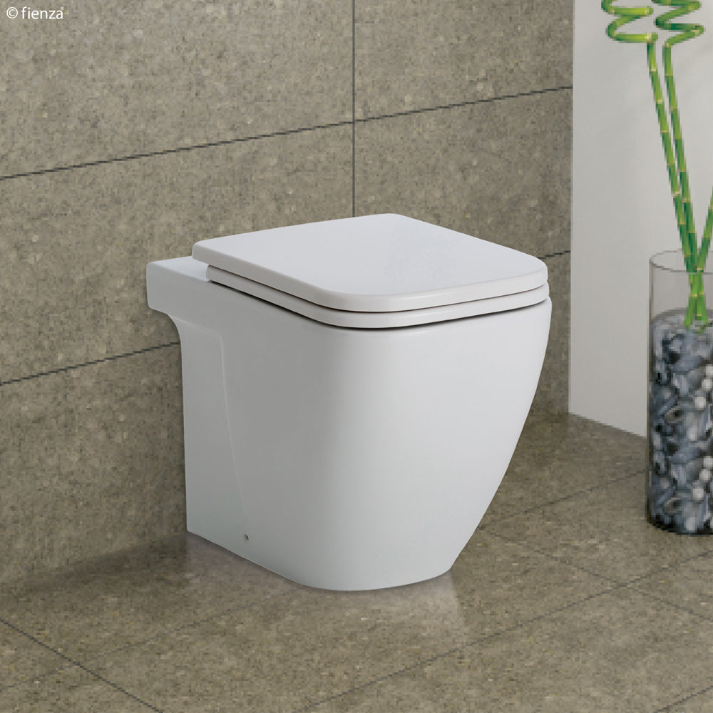 Fienza RAK Caroline Wall-Faced Toilet Suite, Gloss White