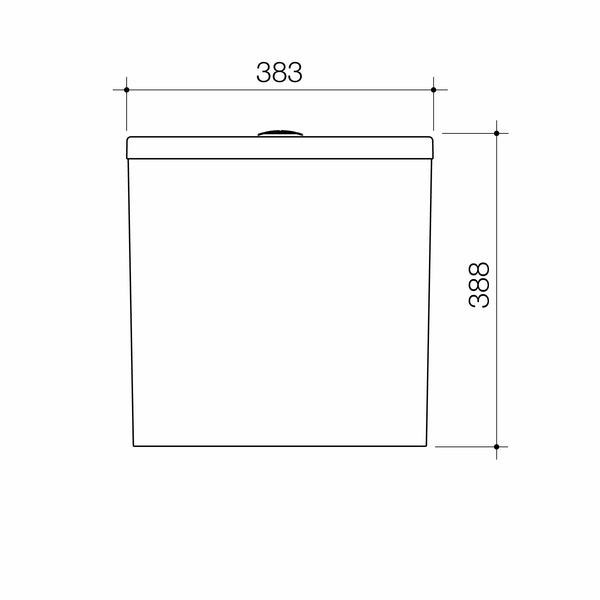 Caroma Urbane® II BIDET CLOSE COUPLED 4S BACK ENTRY CISTERN