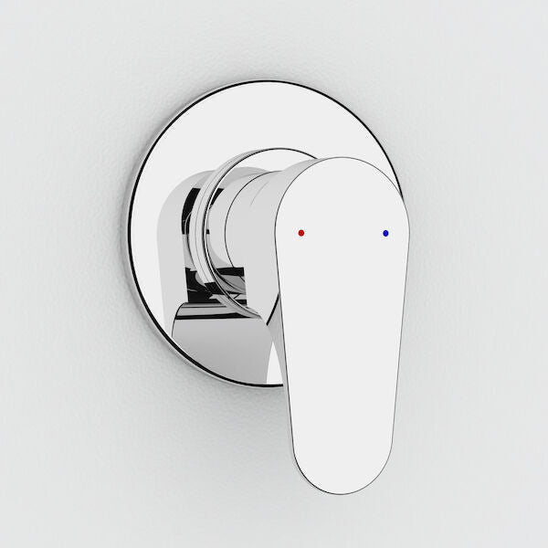 Dorf Viridian Bath/Shower Mixer Round Plate