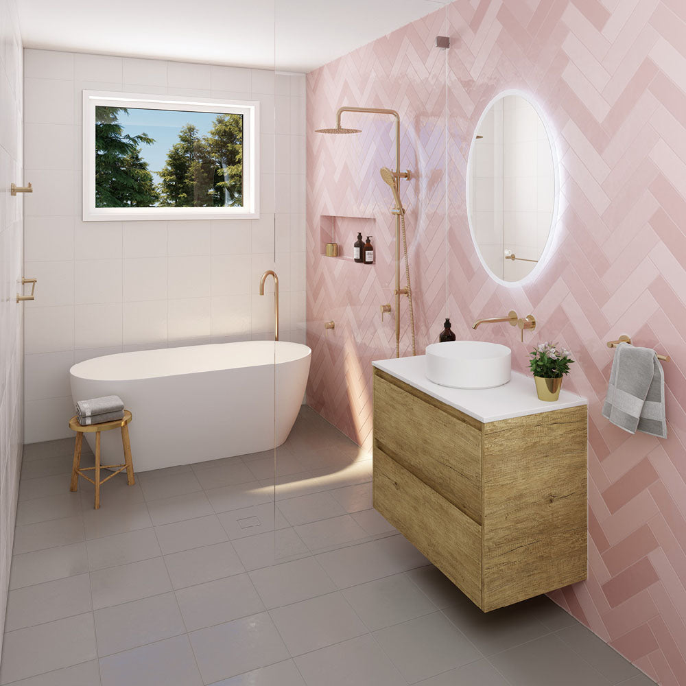 Fienza Kaya Single Towel Rail, 900mm - Urban Brass