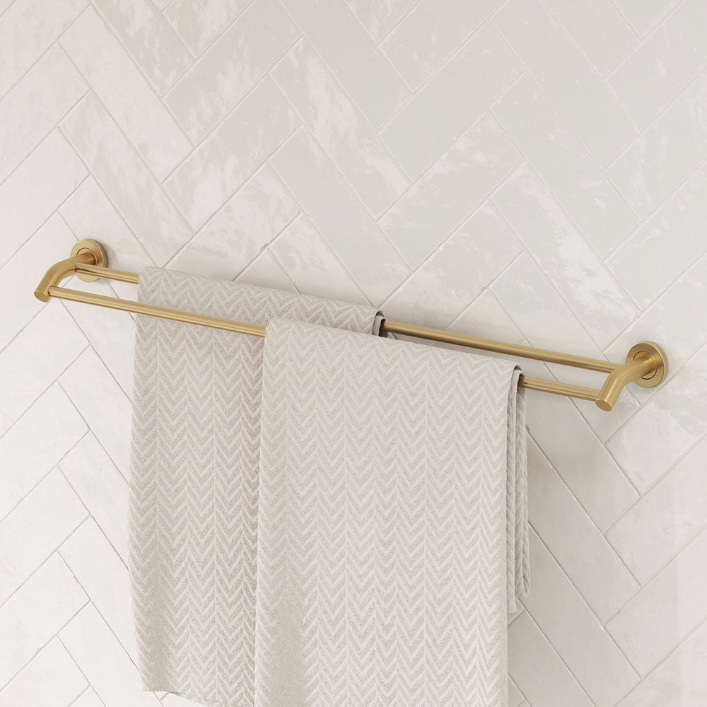 Fienza Kaya Double Towel Rail, 900mm - Urban Brass