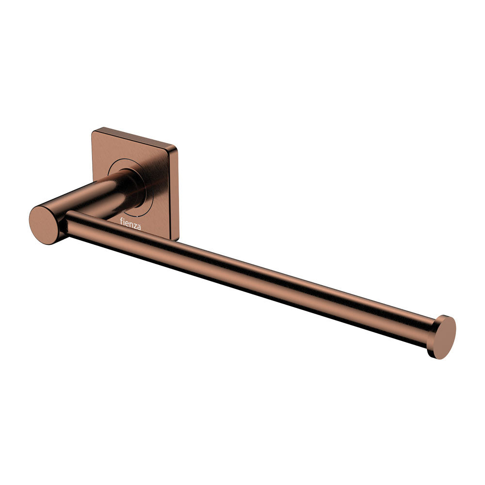 Fienza Sansa Hand Towel Rail / Toilet Roll Holder - Brushed Copper