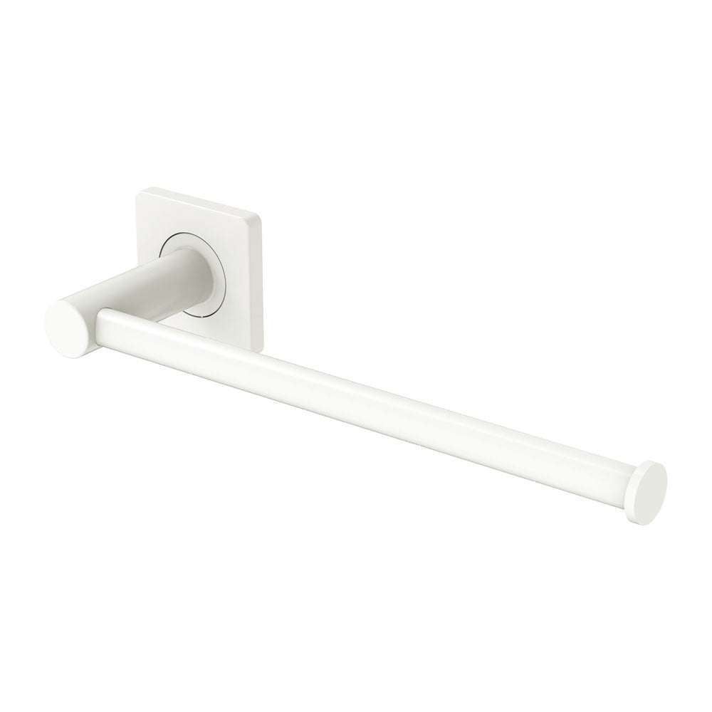 Fienza Sansa Hand Towel Rail / Toilet Roll Holder - Matte White